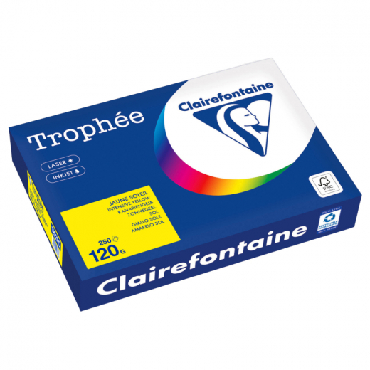 Clairefontaine Kopierpapier 1292PC A4 120g kanariengelb 250Bl,