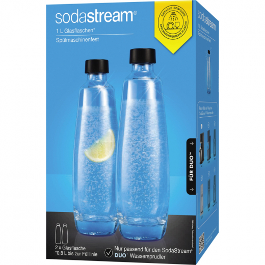 sodastream Glaskaraffe Duo 1047205490 1l 2St., - 145488200