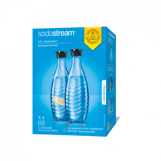 sodastream Glaskaraffe 10000175 0,6l 2 St./Pack., - 145489200