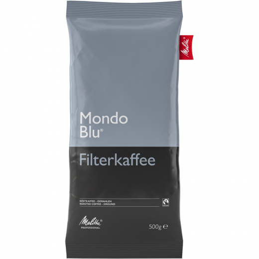 Melitta Kaffee Gastronomie Mondo Blu 408 gemahlen 500g, - 492116500