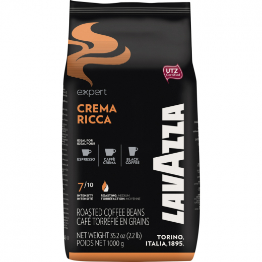 Lavazza Kaffee CREMA RICCA 3003 ganze Bohne 1kg, - 492116600