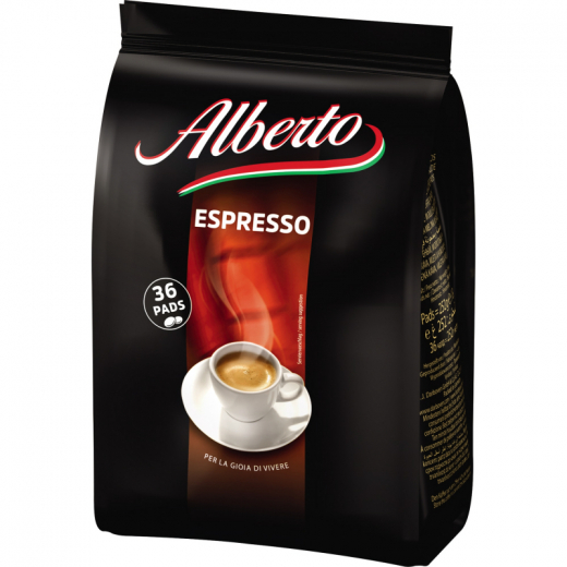 Alberto Kaffee Kaffeepads Espresso 60088 36 St./Pack, - 492129400