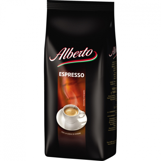 Alberto Kaffee Espresso ganze Bohne 6819 1kg, - 492129700