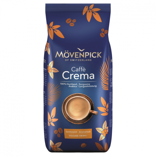 MÖVENPICK Kaffee Caffè Crema 17716 ganze Bohne 1kg, - 492132500