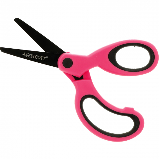 Westcott Kinderschere KidsNEON E-21564 00 runde Spitze 13cm pink, - 172235536