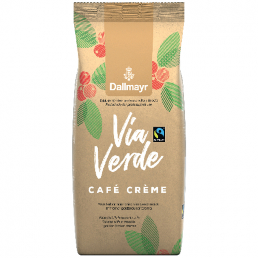 Dallmayr Kaffee Via Verde Cafe Creme 495000001 Bohne 1kg, - 492148600