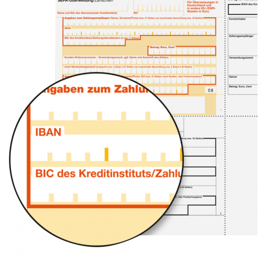 SIGEL Überweisung ZV570 DIN A4 für InkJet/Laser-Drucker 100 Bl./Pack., - SIGZV570