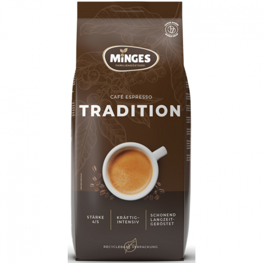 Minges Kaffee Espresso Tradition 1932 V619001 ganze Bohne 1.000g, - 492173500