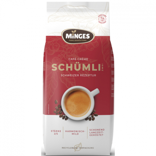 Minges Kaffee Schümli 2 V617001 ganze Bohne 1.000g, - 492173600