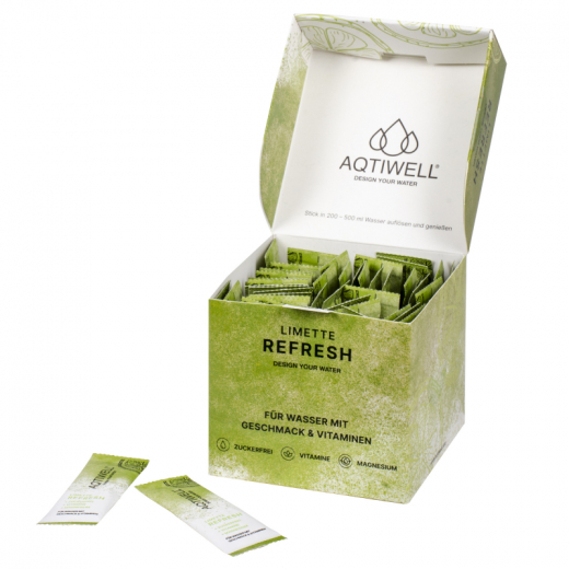 Aqtiwell Getränkestick REFRESH well0350 Limette 5x10St, - 492178500