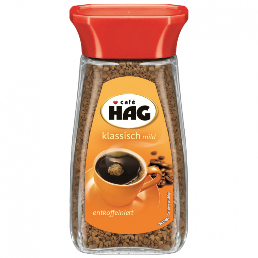 Cafe HAG Kaffee 4031770 löslich entkoffeiniert 100g, - 492180200