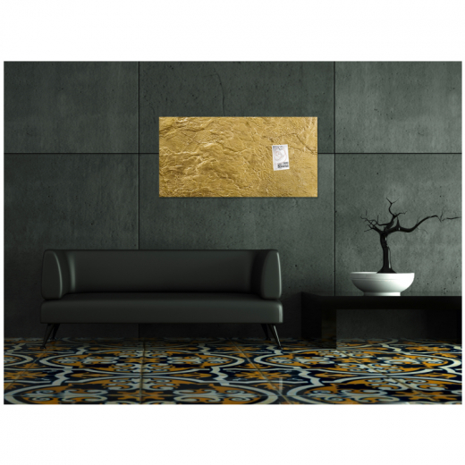 SIGEL Magnetboard Artverum GL266 910x460x15mm Glas Metallic-Gold, - SIGGL266