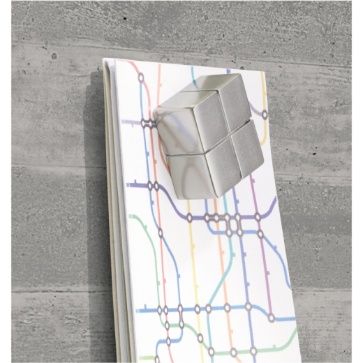 SIGEL Magnetboard Artverum GL168 480x480x15mm Glas Sichtbeton,