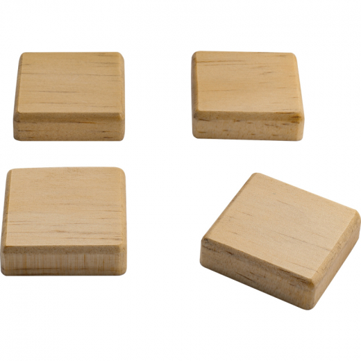 SIGEL Magnet BA211 Holz 33x33x9mm 4 St./Pack., - SIGBA211