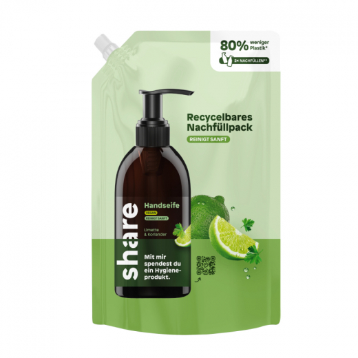 share Flüssigseife H-01-13-02 Limette & Koriander Refill 500ml, - 494032000