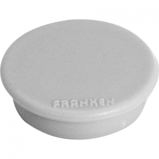 Franken Magnet HM20 12 rund 24mm grau 10 St./Pack., - FRAHM2012GR