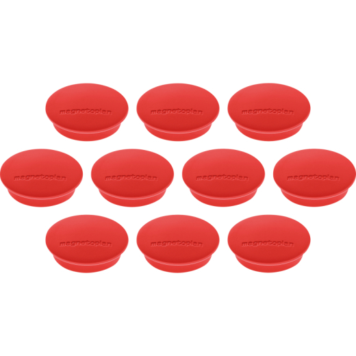 magnetoplan Magnet Discofix Junior 1662106 34mm rot 10St., - HOL1662106