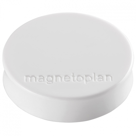 magnetoplan Magnet Ergo Medium 1664000 30mm weiß 10 St./Pack.,