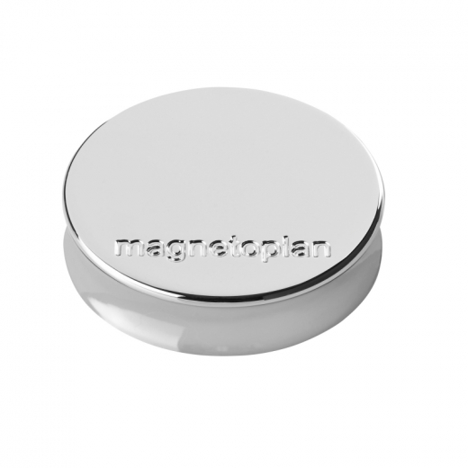 Magnetoplan Magnet Ergo Medium 1664032 30mm silber 10 St./Pack., - HOL1664032