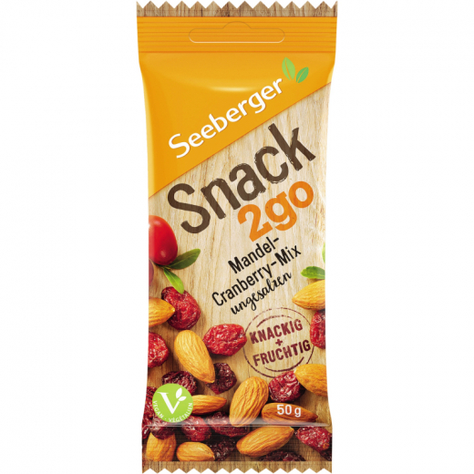 SEEBERGER Mandel Cranberry Mix Snack2go 50g 12 St./Pack.,