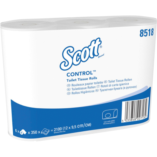 Scott Toilettenpapiert Plus 8518 3lagig 350Bl. 6 St./Pack., - KIM8518