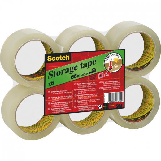 Scotch Packband  S5066T6 50mmx66m tr, - MMMS5066T6