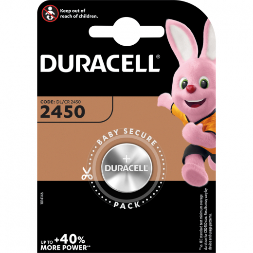 DURACELL Lithium Knopfzelle CR2450 030428 3V, - 3040097