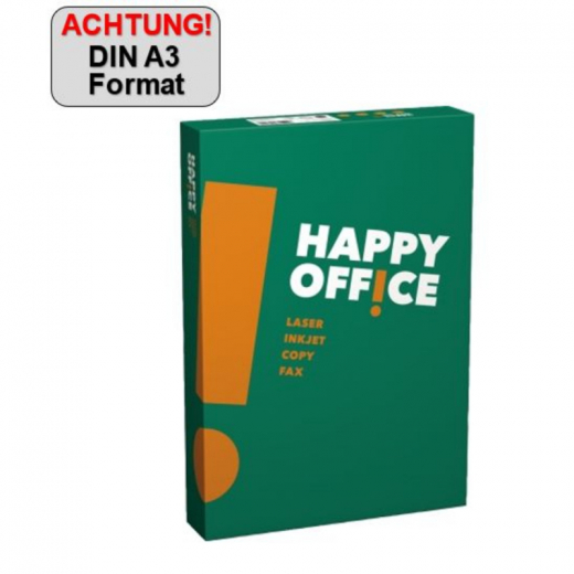 Igepa Kopierpapier Happy Office 809B80B A3 80g hf ws 500 Bl./Pack., - 110214301