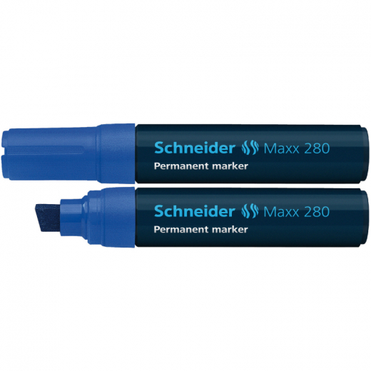 Schneider Permanentmarker Maxx 280 128003 4+12mm blau, - 737026