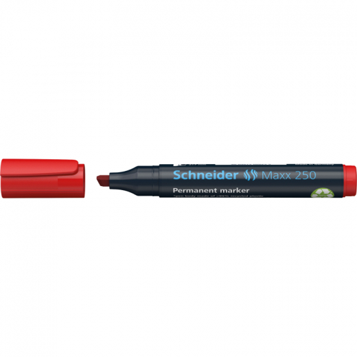 Schneider Permanentmarker Maxx 250 125002 2-7mm Keilspitze rot, - SCT250RT