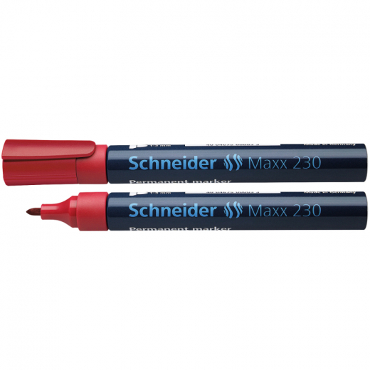 Schneider Permanentmarker Maxx 230  123002 Rundspitze 1-3mm rot,