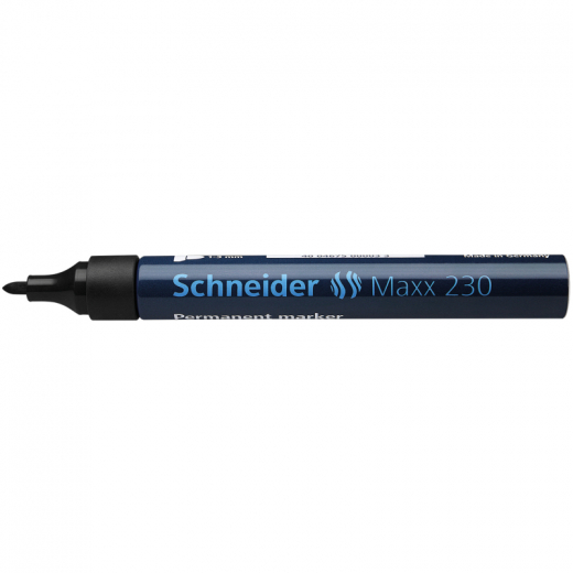 Schneider Permanentmarker Maxx 230  123001 Rundspitze 1-3mm schwarz, - 73803X