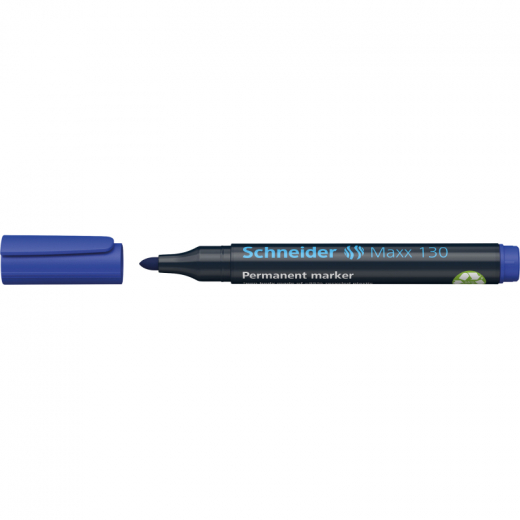 Schneider Permanentmarker Maxx 130 113003 1-3mm Rundspitze blau, - SCT130BL