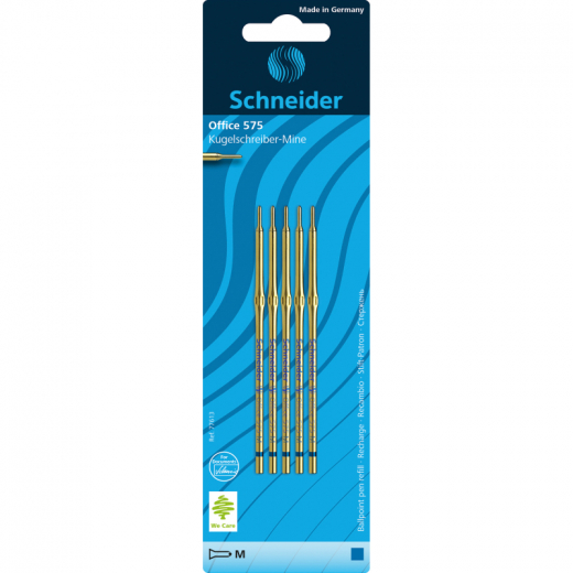 Schneider Kugelschreibermine 575 M 77613 blau 5 St./Pack., - 025771001