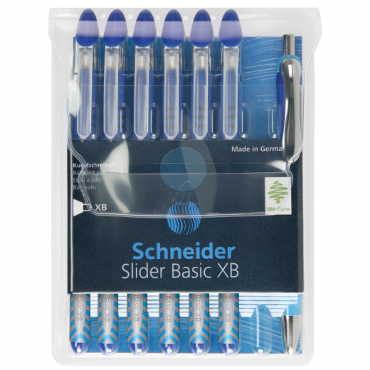 Schneider Kugelschreiber Slider XB 50-151277 blau 6 St./Pack., - 302206650