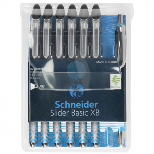 Schneider Kugelschreiber Slider XB 50-151276 schwarz 6 St./Pack.,