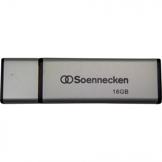 Soennecken USB-Stick 71613 2.0 16GB schwarz/silber, - 183275584