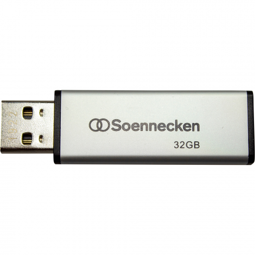 Soennecken USB-Stick 71614 2.0 32GB schwarz/silber, - 183275684