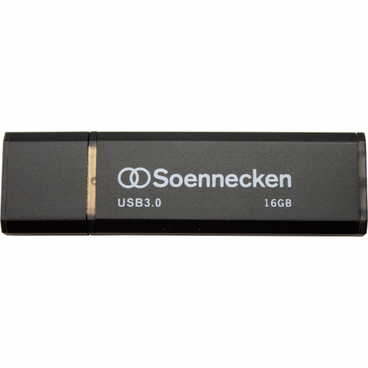 Soennecken USB-Stick 71617 3.0 16GB schwarz/silber, - 183288984