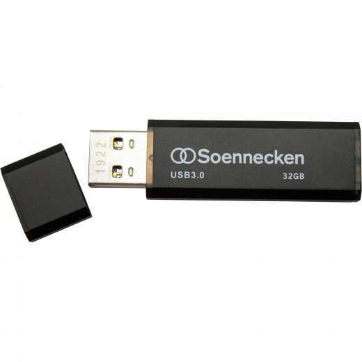 Soennecken USB-Stick 71618 3.0 32GB schwarz/silber, - 183289084