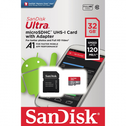 SanDisk Speicherkarte SDSQUA4-032G-GN6MA SDHC 32GB, - 183293300