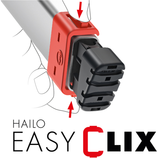 Hailo Stehleiter L80 ComfortLine 8040-807 8Stufen, - 191029900