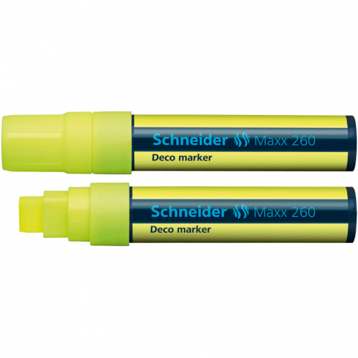 Schneider Kreidemarker Maxx 260 126005 Keilspitze 5+15mm gelb, - 13413183