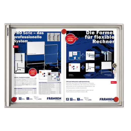 Franken Schaukasten X-tra! Line FSA2 für 2x DIN A4 Aluminium, - 18415894