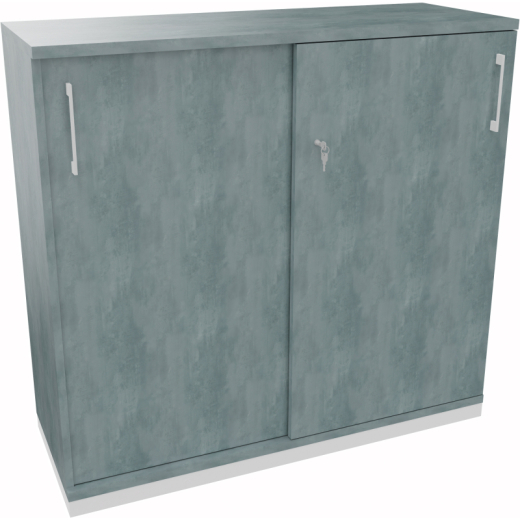 Schiebetürenschrank 3OH B1200xT442xH1133mm ws/Beton,