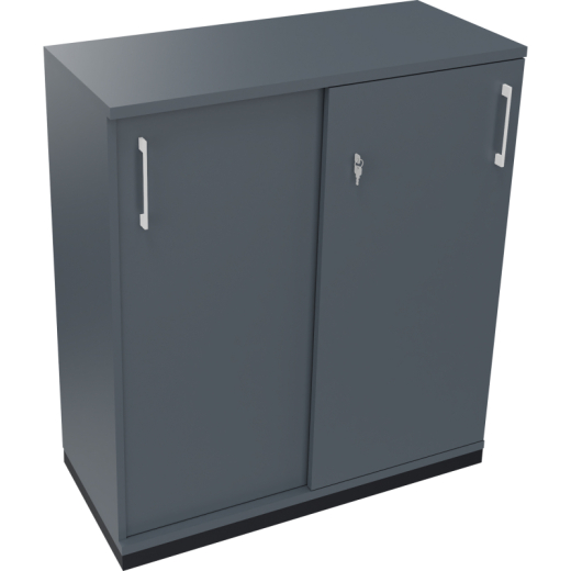 Schiebetürenschrank 3OH B1000xT442xH1133mm an/Lavagrau,