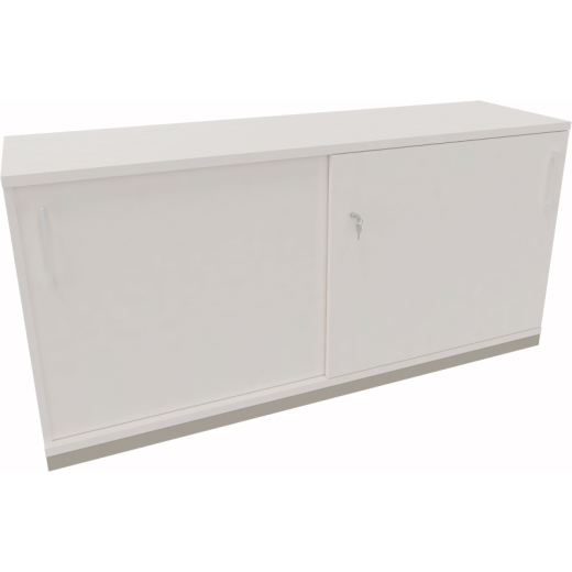 Schiebetürenschrank 2OH B1600xT442xH781mm si/Weiß,
