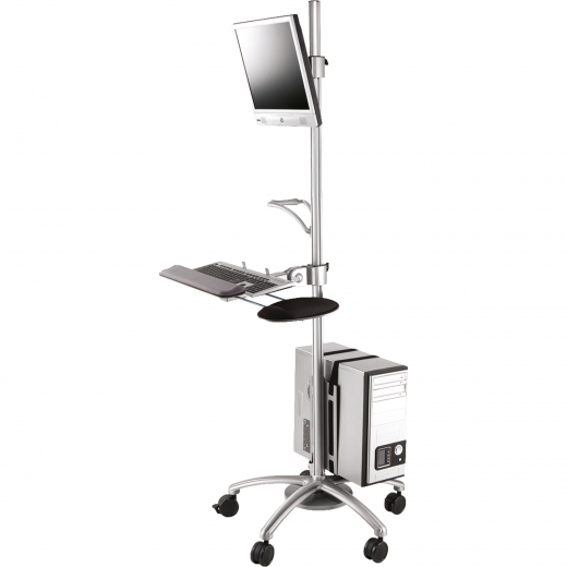 ROLINE PC/LCD-Rollständer 17.03.1174 180cm silber, - 187008195