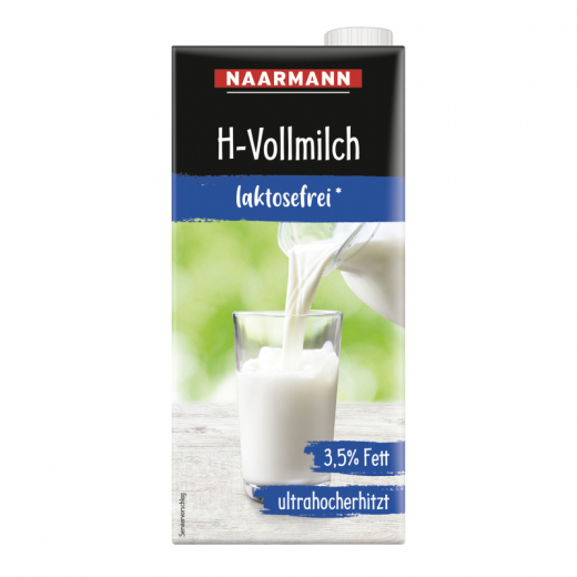 NAARMANN H-Milch 002970 laktosefrei 3,5Prozent 1l 12St.,