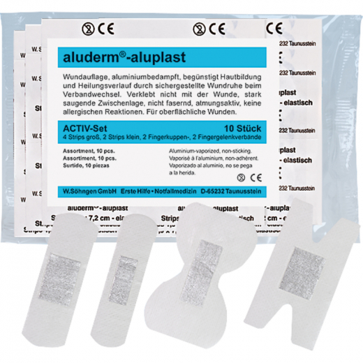 aluderm Wundpflaster Activ-Set aluplast 1009410 Set 10 St./Pack.,